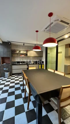 Imagem Casa, Condomínio Encontro das Águas, móveis planejados, sala de estar, jantar e