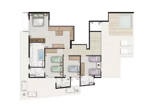 Imagem Imperdível apartamento de luxo com 4 suítes no Condomínio Design Campo Belo, São Paulo-SP: 5 banheiros, 3 vagas, 219m²!