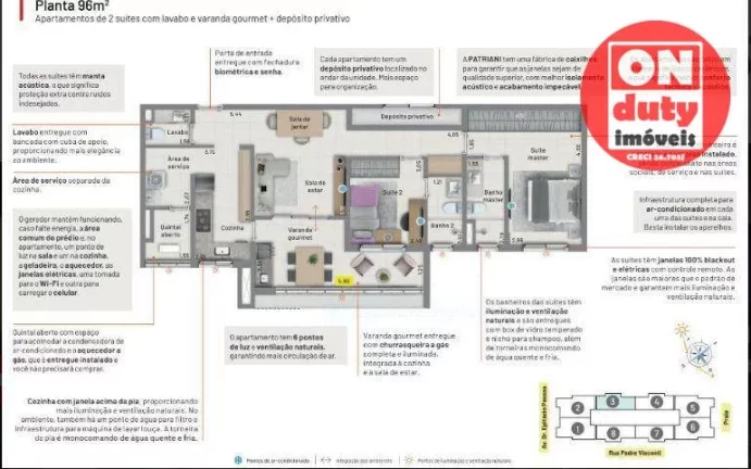 Imagem Apartamento com 2 dormitórios à venda, 92 m² a partir R$ 1.943.000 - Embaré - Santos/SP