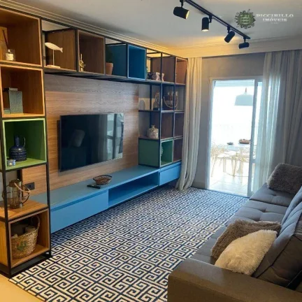 Imagem Apartamento Frente Mar com 3 dormitórios, sendo 3 suítes à venda, 166 m² por R$ 1.950.000 - Aviação - Praia Grande/SP