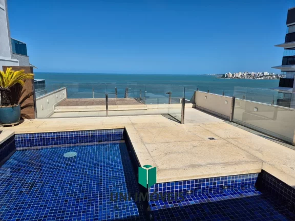 Imagem Cobertura à venda na Praia do Morro em Guarapari - Vista de um cruzeiro em alto-mar!