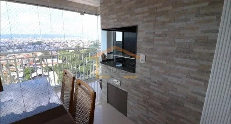 Imagem Apartamento de 105m², com 3 dormitórios, sendo 1 suite, sala integrada à cozinha e varanda gourme...