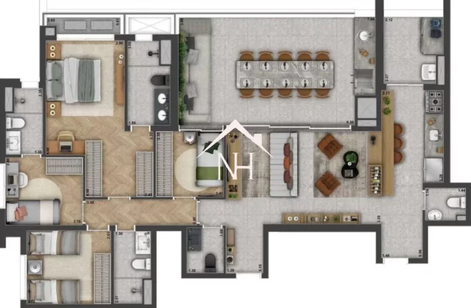 Imagem Duplex de 280m na Vl Mariana c/4 suítes,3 vagas,terraço gourmet,coworking,fitness,brinquedoteca,bicicletário,piscina,spa,sauna,pilates,lavanderia,spa