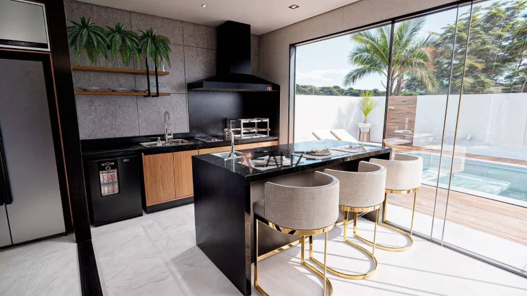 Imagem Sobrado moderno com 4 dormitórios e escritório à venda, 303 m² por R$ 3.300.000 - Condomínio Alto Padrão - Indaiatuba/SP