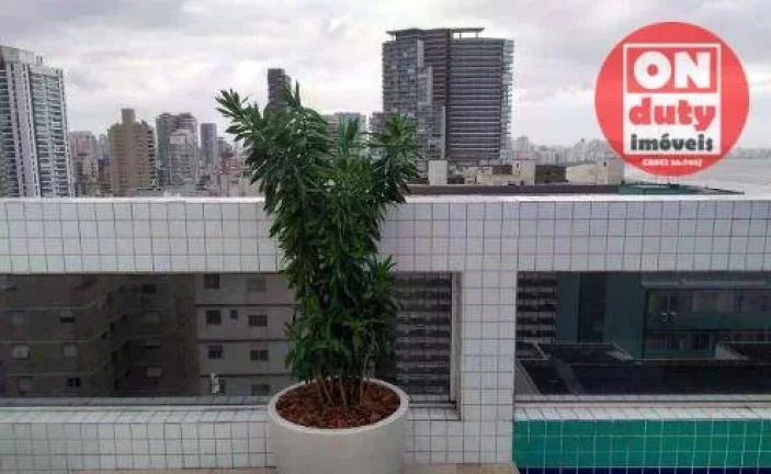 Imagem Cobertura Triplex vista mar 321 m² por R$ 3.400.000 - José Menino - Santos/SP