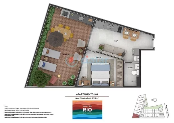 Imagem Apartamento à venda 1 Quarto 35.98M Centro Rio de Janeiro - RJ | Cores do Rio - Residencial Imagem Apartamento à venda 1 Quarto 35.98M Centro Rio de Janeiro - RJ | Cores do Rio - Residencial