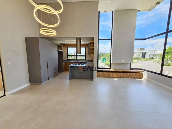 Imagem Casa de esquina em condomínio alto padrão, com 3 suítes e escritório à venda, por R$ 2.000.000 - Indaiatuba Interior de São Paulo