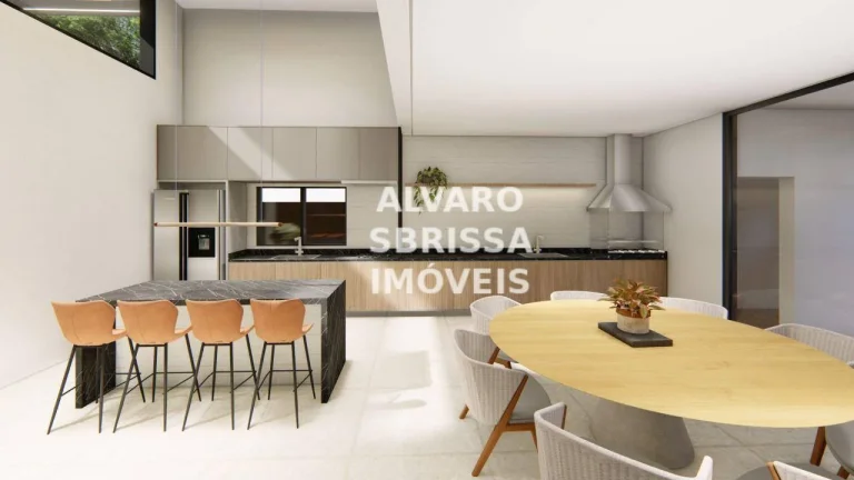Imagem Belíssima Casa à venda de 236m² com 3 suítes no Condomínio Bandeirantes em Salto SP.
