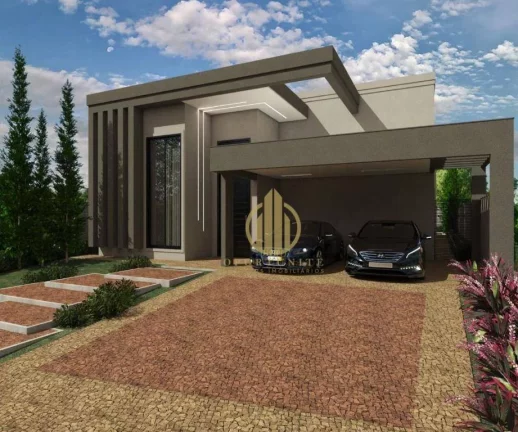Imagem Casa com 3 suítes, escritório e piscina grande à venda- Condomínio Arara Azul - Ribeirão Preto/SP