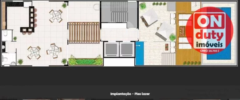 Imagem Maravilhoso Apartamento Duplex com 3quartos à venda, 128 m² por R$ 959.500 - Encruzilhada - Santos/SP
