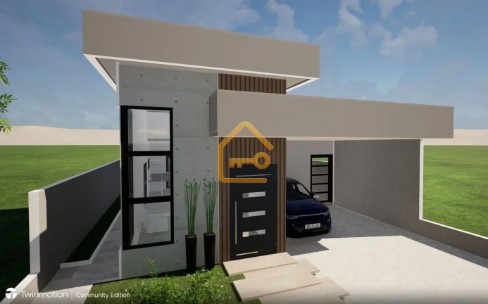 Imagem Casa térrea, 3 dormitórios (1 suíte),3 banheiros, 2 vagas, SJC.