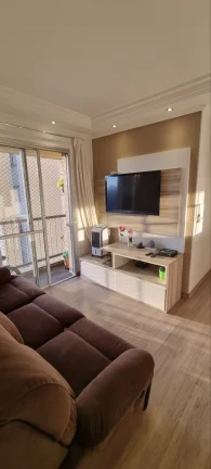 Imagem Apartamento 49M², 2Q, 1 Banheiro, 1 Vaga, Varanda, Academia, Churrasqueira, Piscina Climatizada, Salão de Festas, Quadra, Gerador, Mini Mercado.