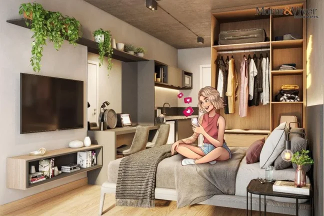 Imagem Apartamento para Venda em Curitiba, Rebouças, 1 dormitório, 1 banheiro