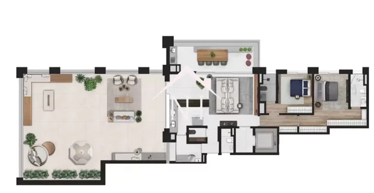 Imagem Apartamento de 249m c/ 2 suítes,hall privativo,2 vagas,terraço gourmet,espaço gourmet,pilates,fitness,playground,sauna,salão de jogos,piscina,delivery
