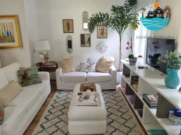 Imagem Aluguel de temporada em Juquehy - Condomínio Pé na Areia. com 4 dormitórios, 2 suítes c/ vista ao mar, 2 vagas e max. 8 pessoas | Juquehy Imobiliária