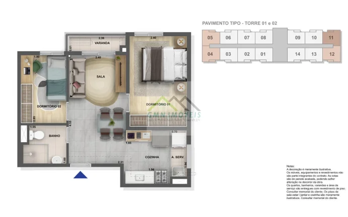 Imagem Parque Piedade - Lançamento Apartamento 2 quartos, Piedade