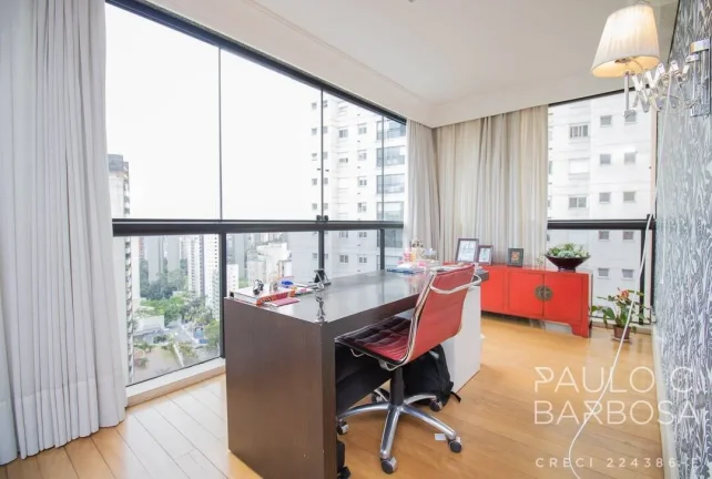 Imagem Apartamento amplo com 3 suítes, living com janelões - 4 vagas - 247m²