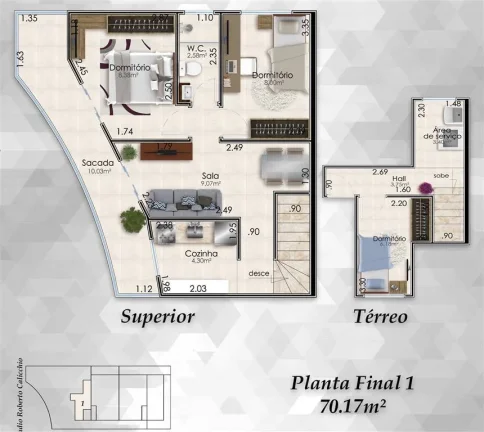 Imagem CASA COM 70.17 m² - MIRIM - PRAIA GRANDE SP