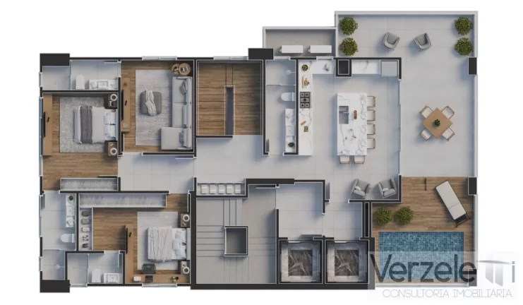 Imagem Apartamento 4 ou + dormitórios para Venda em Balneário Camboriú / SC no bairro Centro