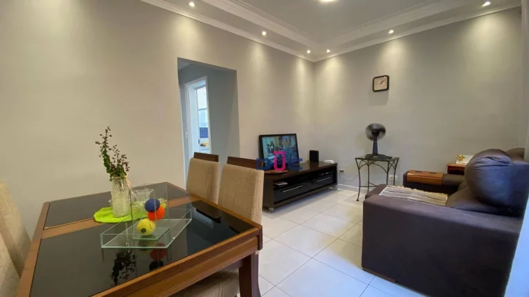 Imagem Apartamento com 1 dormitório à venda, 55 m² por R$ 370.000,00 - Aparecida - Santos/SP