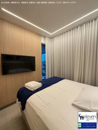 Imagem BEACH CLASS SALVADOR - SEU LUXO E LAZER À BEIRA-MAR EM ONDINA 2/4  60 M VISTA AVENIDA  COM INFRA E UMA VAGA