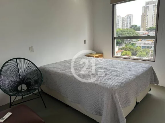 Imagem Apartamento com 1 dormitório para alugar, 75 m² por R$ 6.750,00/mês - Campo Belo - São Paulo/SP