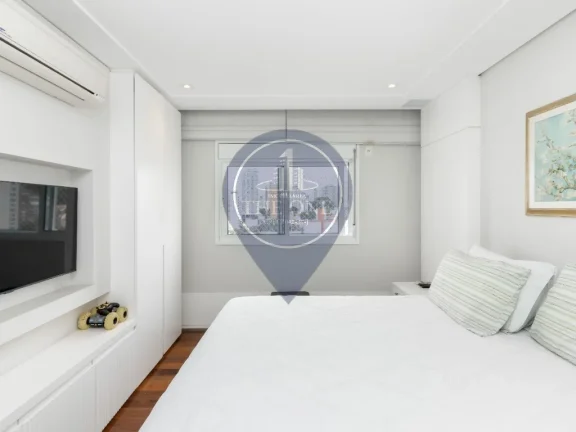 Imagem Apartamento de Luxo na Vila Mariana, São Paulo-SP: 3 quartos, 3 suítes, 5 banheiros, 4 vagas de garagem e 188m² de área.
