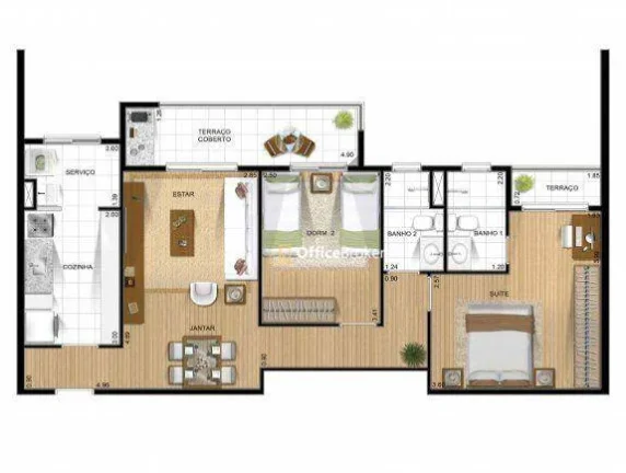 Imagem Apartamento 2 quartos com suíte em Barueri
