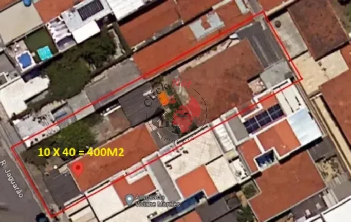 Imagem Casa Térrea Antiga em Terreno de 400m² ,Casa frente 1 dormitório, sala, cozinha e casa fundo 2 dormitórios, bairro Campestre, Santo André