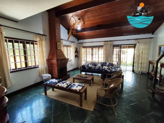 Imagem Casas para Alugar em Juquehy, 550 metros da praia, piscina, churrasqueira, 04 dormitórios, Max 16 pessoas | Juquehy Imobiliária