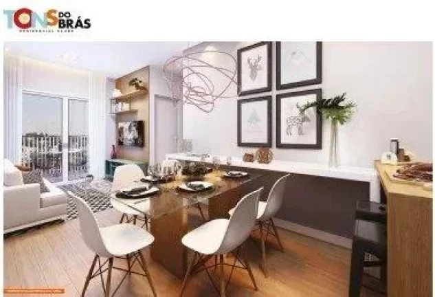 Apartamento à venda em São Paulo, Brás, com 2 quartos, 44m2