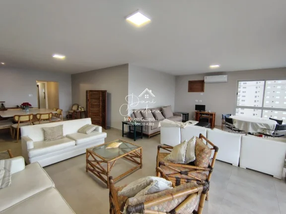 Imagem Apartamento atualizado frente mar nas Astúrias, Guarujá-SP: 3 suítes, 2 salas, 5 banheiros, 2 vagas de garagem, 192m² e suíte de empregada
