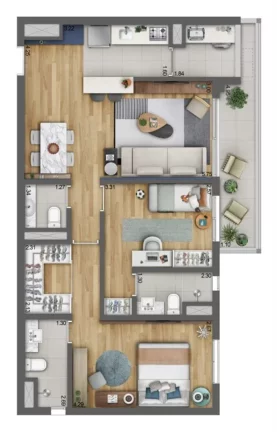 Imagem Apartamento à venda com 2 quartos em São Paulo SP, Apartamento à venda com 2 dormitórios em São Paulo SP, apartamento pronto para morar em São Paulo