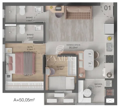 Imagem Apartamento com 2 quartos à Venda, Anita Garibaldi - Joinville