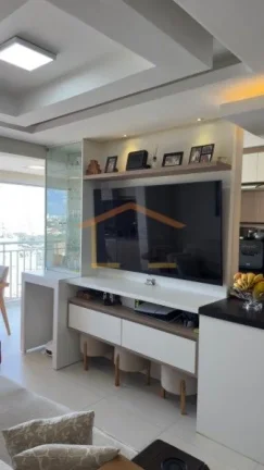 Imagem Apartamento com 82m², composto por 2 dormitórios, sendo 1 suite com ar condicionado, varanda goume...