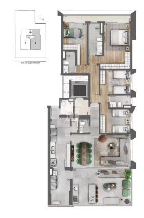 Imagem Apartamento com 3 Quartos à Venda, 180 m² em Pinheiros - São Paulo
