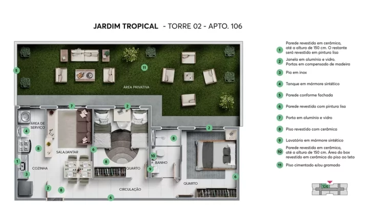 Imagem Jardim Tropical - Fase 1