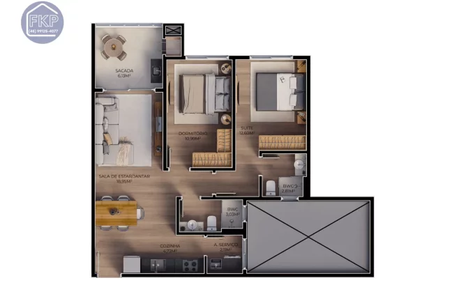 Imagem Apartamento 2 dormitórios!