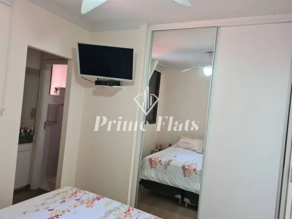 Imagem Flat disponível para locação no Twin Towers Ibirapuera, com 70m², 2 dormitórios e 2 vagas de garagem