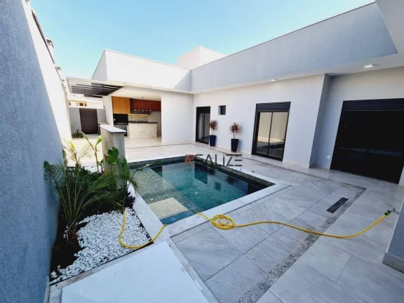 Imagem Casa moderna com 3 suítes e escritório à venda, 235 m² por R$ 2.250.000 - Condomínio Maria Dulce - Indaiatuba/SP