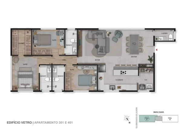 Imagem Vetro - Apartamento à venda no bairro São Lucas - Belo Horizonte/MG