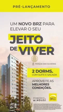 Imagem Grande Lançamento de Apartamento com 2 quartos com 1 suíte, com a partir de 48 m² e no valor a partir de à venda por R$ 325.000,00
