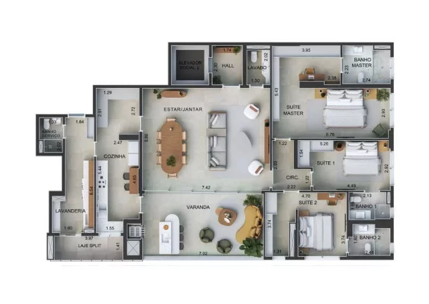 Imagem Plaenge AUGHE: Apartamento de 3 a 5 Suítes - Em Cuiabá