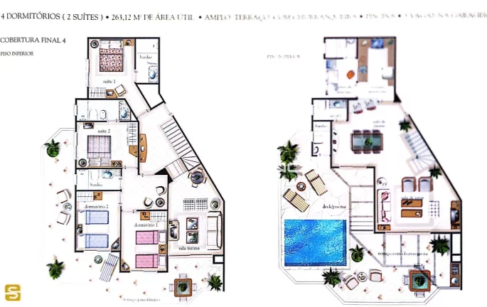 Imagem Apartamento Pé na Areia à venda em Riviera, no Edifício Porto Belo, com 3 dormitórios 2 suítes 108m²