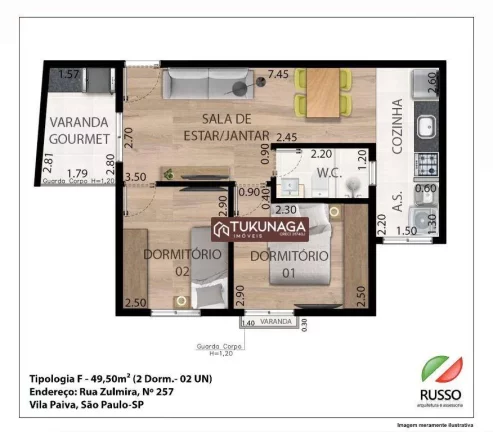 Imagem Apartamento com 2 dormitórios à venda, 49 m² por R$ 377.000 - Vila Guilherme - São Paulo/SP