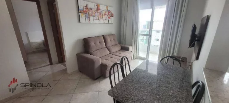 Imagem Apartamento com 1 dormitório à venda, 46 m² por R$ 290.000,00 - Ocian - Praia Grande/SP