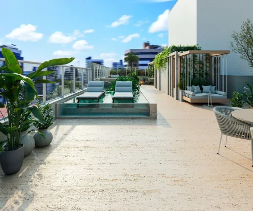 Imagem Apartamento com varanda /sacada gourmet e vista mar a beira mar de Intermares - AP1967