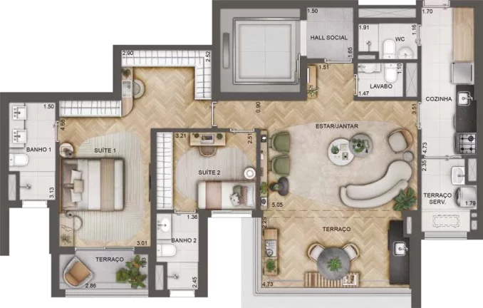 Imagem Apartamento em Chácara Santo Antônio (Zona Sul) - São Paulo SP