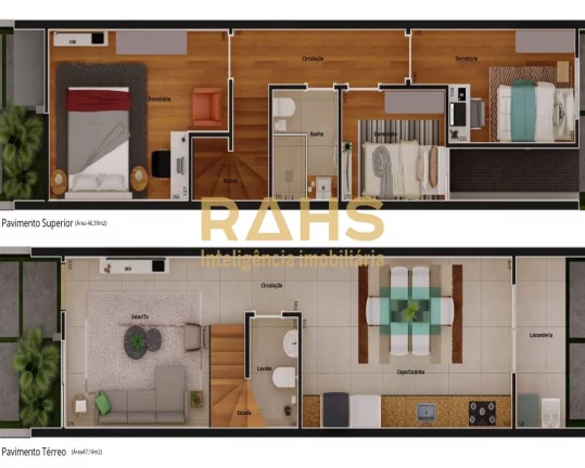 Imagem Sobrado Geminado em construção em ótima localização no bairro Guanabara; próximo a rua Florian...