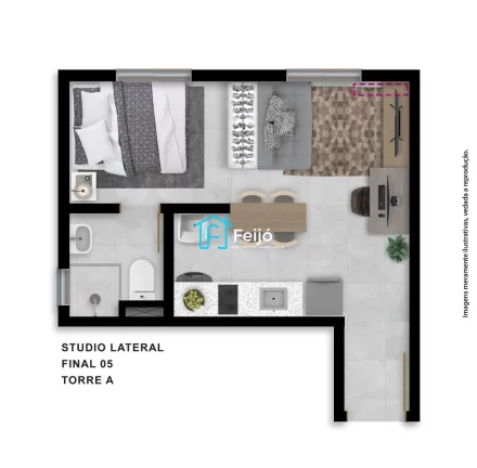 Imagem Apartamentos 2 dorm, Studios e 1 dormitório na Hípica próximo ao Desco